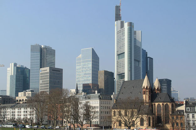 Frankfurt, Skyline vom Mainufer