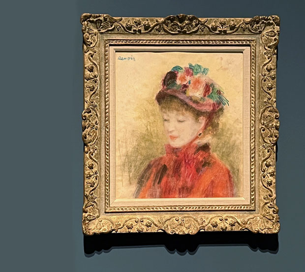 Auguste Renoir, Junge Frau mit Blumenhut 