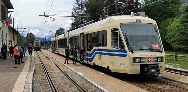 Triebwagen der Centovallibahn