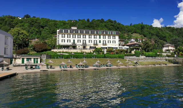 Unser Hotel Villa Paradiso mit dem Strand