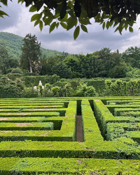 Das Labyrinth im Garten Valsanzibio