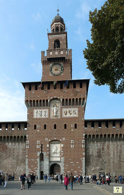 Mailand, Burg der Sforza; Foto: Schliephake